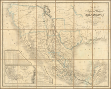 Texas, Plains, Southwest, Rocky Mountains, Mexico and California Map By Rosa