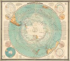 Southern Hemisphere and Polar Maps Map By Vincenz von Haardt von Hartenthurn