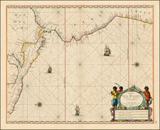 Mexico, Central America and South America Map By Pieter Goos