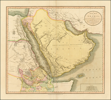 Middle East, North Africa and East Africa Map By John Cary