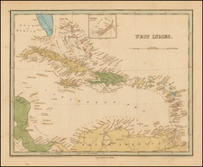 Caribbean Map By Thomas Gamaliel Bradford