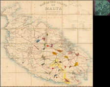 Malta Map By Royal Engineers Office, Malta.