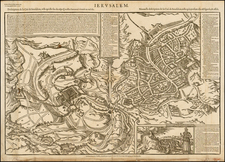 Holy Land Map By Francois De Belleforest