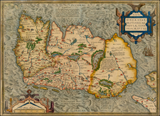 Ireland Map By Abraham Ortelius