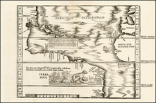 Atlantic Ocean, North America, South America and America Map By Lorenz Fries