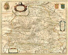 Europe and Spain Map By Willem Janszoon Blaeu