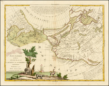 United States, Midwest, Plains, Rocky Mountains, North America, Pacific, Russia in Asia, California and Canada Map By Antonio Zatta