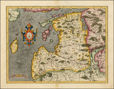 Poland and Baltic Countries Map By  Gerard Mercator