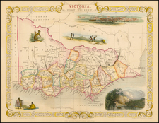 Australia Map By John Tallis