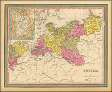 Poland and Germany Map By Henry Schenk Tanner