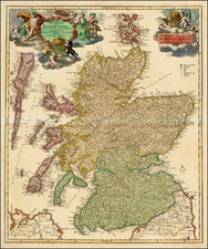 Scotland Map By Johann Baptist Homann