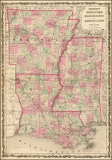 South Map By Benjamin P Ward  &  Alvin Jewett Johnson