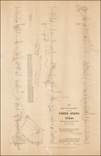 Texas Map By United States Bureau of Topographical Engineers