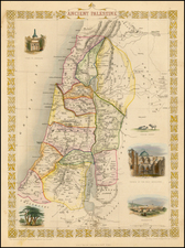 Holy Land Map By John Tallis