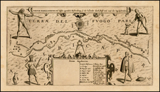 South America Map By Theodor De Bry