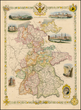 Germany Map By John Tallis