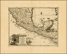 Mexico and Central America Map By Pieter van der Aa