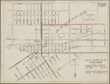 California Map By Pacific Electric Railway