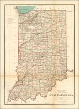 Indiana Map By General Land Office