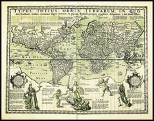 World Map By Jodocus Hondius