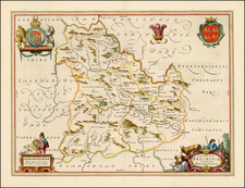 Wales Map By Johannes Blaeu