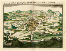 Greece Map By Johann Christoph Weigel