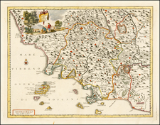 Italy Map By Giambattista Albrizzi