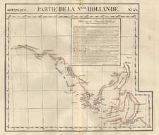 Australia & Oceania and Australia Map By Philippe Marie Vandermaelen