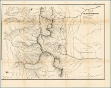 Southwest and Rocky Mountains Map By General Land Office