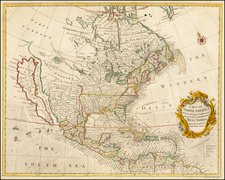 North America Map By Richard William Seale