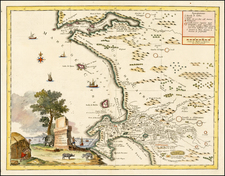 South Africa Map By Giambattista Albrizzi