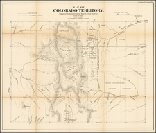 Southwest and Rocky Mountains Map By General Land Office