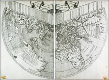 World, World, South America and America Map By Johannes Ruysch