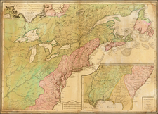 United States, New England, Mid-Atlantic, Southeast, Midwest and Canada Map By Pierre-Nicolas Buret de  Longchamps