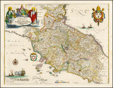 Italy Map By Matthaus Merian