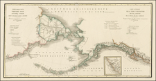 Alaska, Russia in Asia and Canada Map By Vasilii Petrovich Piadyshev