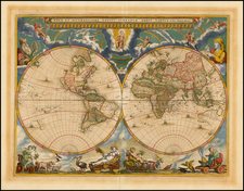 World and World Map By Johannes Blaeu