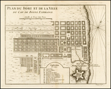 South Africa Map By Jacques Nicolas Bellin