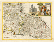 Italy Map By Giambattista Albrizzi