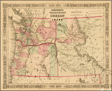 Rocky Mountains Map By Benjamin P Ward  &  Alvin Jewett Johnson