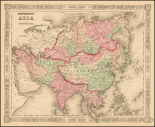 Asia and Asia Map By Alvin Jewett Johnson