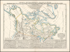 Polar Maps, Alaska and Canada Map By Benedetto Marzolla