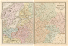 Russia, Turkey, Central Asia & Caucasus, Middle East, Russia in Asia and Greece Map By Eugène Andriveau-Goujon