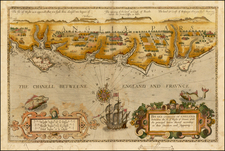 British Isles Map By Lucas Janszoon Waghenaer