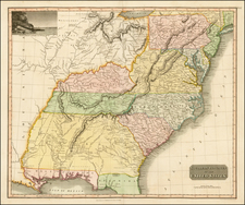 Mid-Atlantic, South, Southeast and Midwest Map By John Thomson