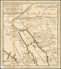 Southwest, Mexico, Baja California and California Map By Fr. Eusebio Kino / Inselin