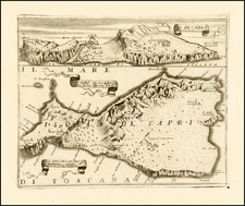 Italy and Balearic Islands Map By Vincenzo Maria Coronelli