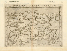 Turkey and Turkey & Asia Minor Map By Girolamo Ruscelli