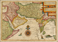 Indian Ocean, India, Central Asia & Caucasus, Middle East and East Africa Map By Jan Huygen Van Linschoten