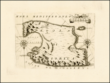 Spain and Balearic Islands Map By Vincenzo Maria Coronelli